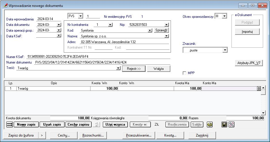 Program Symfonia