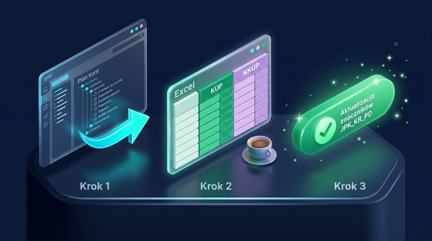 Import znaczników JPK KR PD z Excela do Comarch ERP Optima krok po kroku
